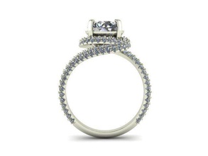 ladyring jewelry lady ladyrings precious gold jewel printable platinum rings 3d print model - Mito3D