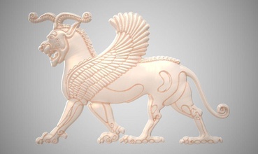 lamassu heykel of aslan kanatlar oymacılık kedi heykelcik cüretkar leo leon dişi minyatür minyatürler canavar anıt panter yazdır sahne kaplan oyulmuş ev dekor 3d print model - Mito3D