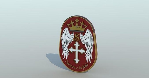 amor anillo bodas Arte diseño retro sagrado viaje monedas insignias 3d print model - Mito3D