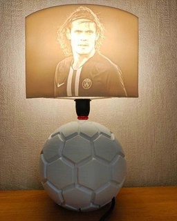 Lampe Fußball Edinson Cavani Edison Fuß Licht Beleuchtung Schuhwerk Haus 3d print model - Mito3D