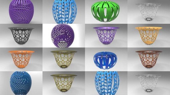 Lampenschirm Sammlung 3d Drucken Zuhause Haus Beleuchtung Dekor Lampe Design Innere DIY 3d print model - Mito3D