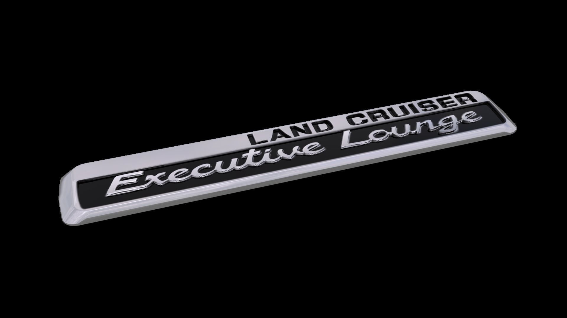 land cruiser executive lounge-logo Kunst logo sign Fahrzeug Symbol patch emblem Auto automobile Teil bedruckbar ist toyota suv offroad prado Zeichen logos Anzeichen 3D print model - Mito3D