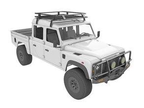 land rover defender 130 high capacity trx4 vehicle drive landrover highcapacity 3dprint axial rc4wd hobby diy automotive hand truck 3d print model - Mito3D