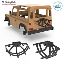land rover verteidiger v2 3 reifen halter unterstützung fahrzeug wagen automobil lkw rc straße kabine chassis räder hobby diy 3d print model - Mito3D