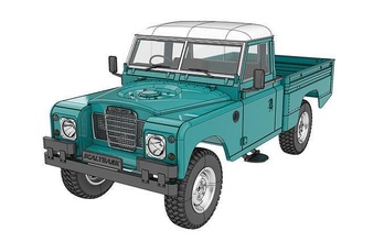 land rover serie 3 kapazität 1 to 10 rc chassis iii rahmen modell rcbody hobby diy 3dprinttruck automobil lkw rctruck wählen up hand series3 3d print model - Mito3D