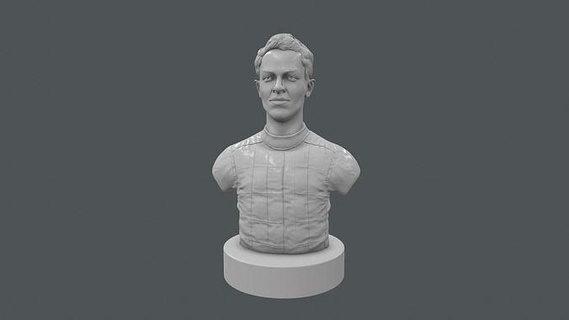 lando Norris landonorris escultura formula1 McLaren f1 retrato Arte imprimible figurilla miniaturas busto fórmula 1 carreras esculturas 3d print model - Mito3D
