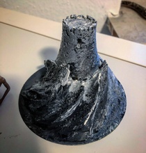 manzara kule fantezi doğa dağ taş kale sanat 3d print model - Mito3D