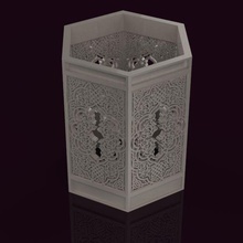 lantern candle art light household other valentine printing mathematical 3d print model - Mito3D