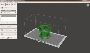 fener model vazo in bilgisayar ekran obj noel hediye ışık çince stil sanat 3d print model - Mito3D