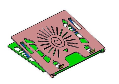 Laptop Pad Desktop pc Computer Design Innere Hobby DIY mechanisch Teile 3d print model - Mito3D