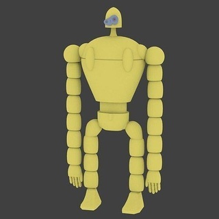 laputa robot figure art sculpture character hobby diy robotics 3d print model - Mito3D
