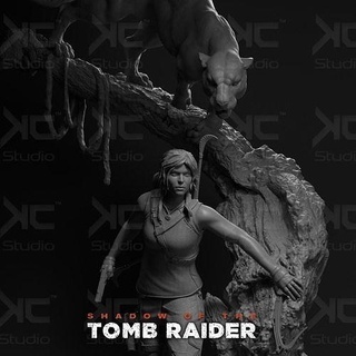 lara petite ferme statue fanart 3d Lara Croft tombeau raider Tomraider imprimable Jeux jouets 3d print model - Mito3D