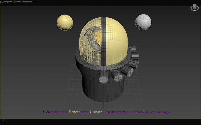 larends güneş ay YILDIZI fotovoltaik kolektör konsept enerji Güneş paneli panel optik teknoloji Uzay gemi uzay gemisi Bilim astronomi fizik 3D print model - Mito3D