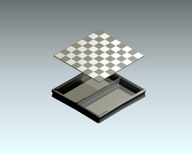 grande tablero ajedrez plan juego juegos juguetes 3d print model - Mito3D