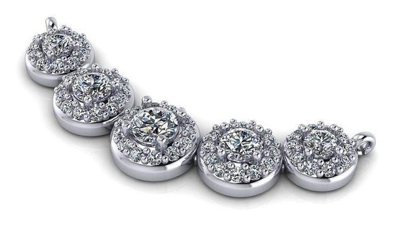ampla aréola diamante pingente colar diamantes medalhão pingentes joalheria imprimível jóia ouro jóias gema cafajeste moda acessório pavimentar luxo coquetel 3d print model - Mito3D