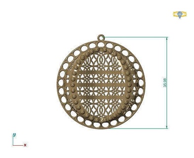 grande ciondoli 3dm file 10 oro gioielleria design argento stampabile moderno moda fusione griglia fiore bellezza arte sterlina regalo splendente illustrazione donne render anelli 3d print model - Mito3D