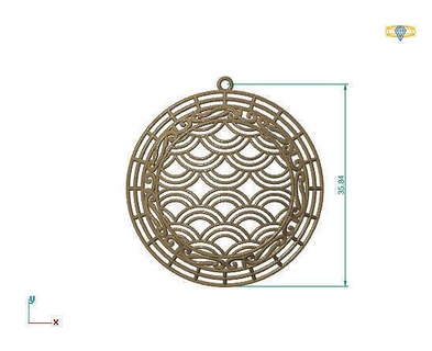 grande ciondoli 3dm file 11 oro gioielleria design argento stampabile moderno moda fusione griglia fiore bellezza arte sterlina regalo splendente illustrazione donne render anelli 3d print model - Mito3D
