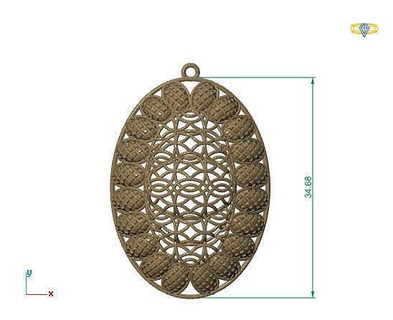 grande ciondoli 3dm file 27 oro gioielleria design argento stampabile moderno moda fusione griglia fiore bellezza arte sterlina regalo splendente illustrazione donne render anelli 3d print model - Mito3D