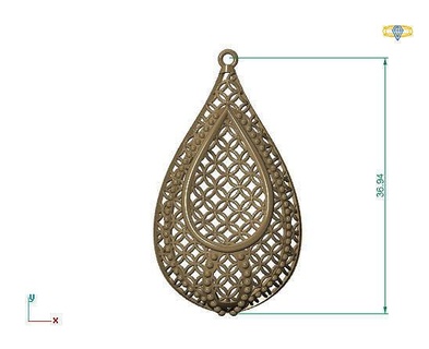 grande ciondoli 3dm file 6 oro gioielleria design argento stampabile moderno moda fusione griglia fiore bellezza arte sterlina regalo splendente illustrazione donne render anelli 3d print model - Mito3D