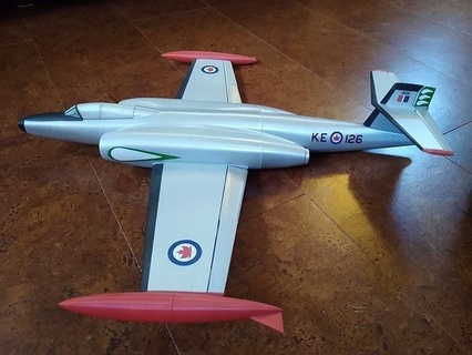 large scale cf 100 mk 3 rcaf aircraft military airplane fighter historic warplane avro canuck canada ke 126 cold war hobby diy 3d print model - Mito3D