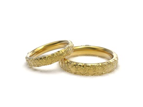 de grandes pierres mariage confort anneaux l'anneau or d'argent le platine la livre sterling métal métalliques imprimable bijoux joyau belle grand merveilleux gracieux aimable les 3d print model - Mito3D