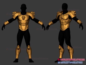 larp armor - classical tiger roman muscle set cosplay knight greek spartan body trojan lion games toys 3d print model - Mito3D
