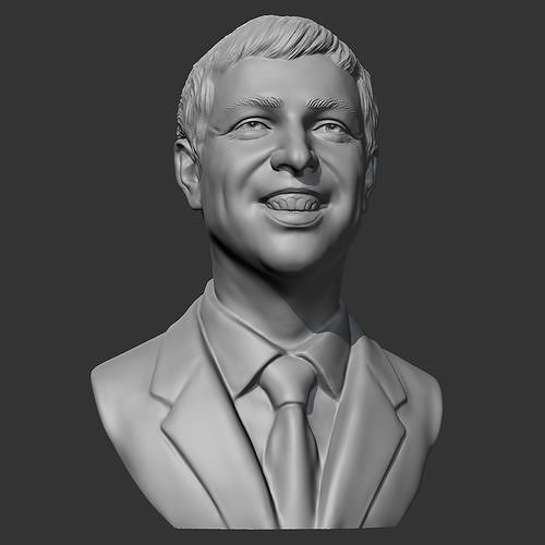 larry 3d yazdır model karakter insanlar insan baş vesika büst şekil adam heykel google sanat heykeller 3D print model - Mito3D