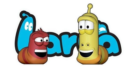larva larvas personagem ilustração criança Diversão arte desenho animado engraçado jogos brinquedos 3d print model - Mito3D