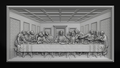 son akşam yemeği bas relief ayarlamak isa tanrı kutsal kitap rahatlama cnc i̇sa elçilerin i̇şleri azizler vinci leonardo takı mücevher hıristiyan hıristiyanlık katolik heykeller sanat 3d print model - Mito3D