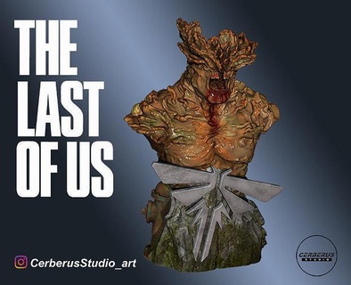 scorso us bloater bust 3d stampa scultura anatomia modelado anime video gioco clicker 2 zombie sculture creature mostri arte 3d print model - Mito3D