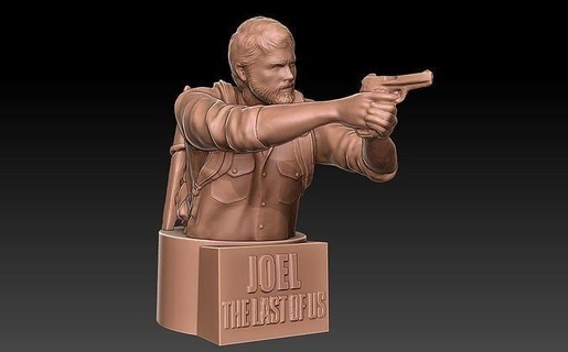 last us - joel tlou thelastofus joel playstation figure game ps4 ps5 art sculptures  3d print model - Mito3D