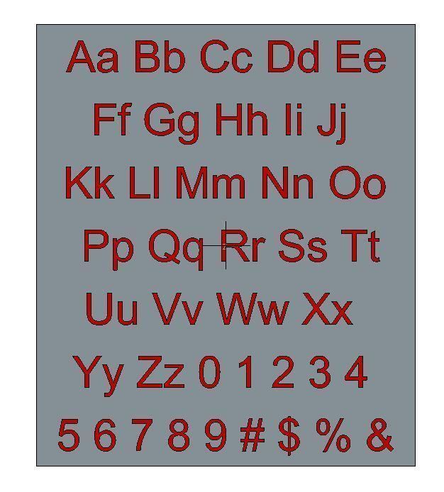 l'alphabet latin numéros loisirs-bricolage alphabet symbole lettre texte la police passe-temps le bricolage hobby de d'autres 3D print model - Mito3D