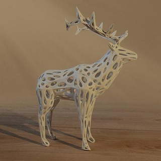 treliça animais mamífero girafa animal 1 biologia selvagens ilustração arte esculturas 3d print model - Mito3D