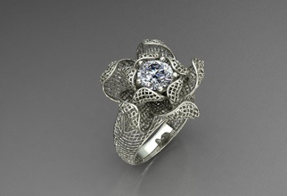 lattice anel jóias de platina nupcial diamante presente ouro personalizado prata mulheres solitário o engajamento casamento branco womenbandring safira esmeralda do ruby ring anéis 3d print model - Mito3D