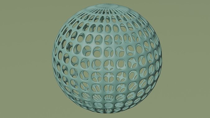 lattice sphere dome pendant ball shape planet cube earth geometric geometry football beach astronomy cage science engineering 3D print model - Mito3D