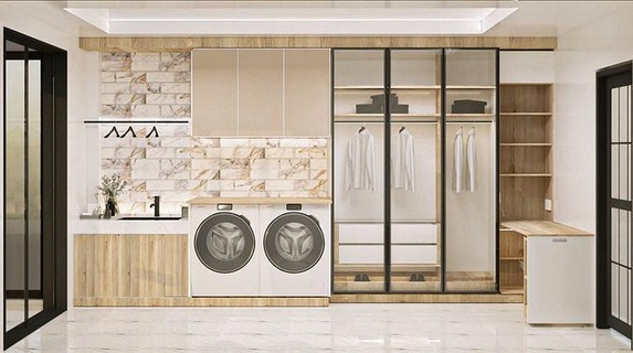 Wäsche Zimmer Innere Waschen Badezimmer Kleider Maschine Trockner Möbel Unterlegscheibe Reinigung Zuhause Haus Elektronik waschen Küche Kleidung Haushalt 3d print model - Mito3D