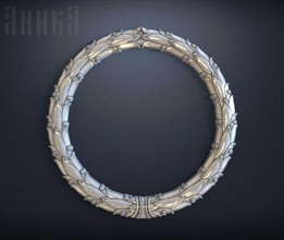 laurel wreath bays medals coins art badges 3d print model - Mito3D