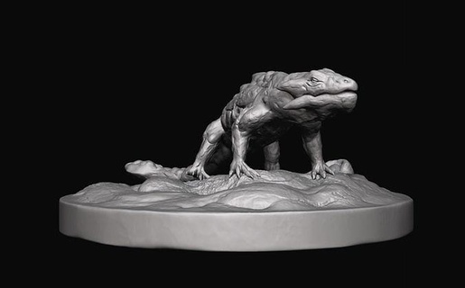 lava Drago scultura arte stampabile animale decorazione decorativo statua rettile fantasia creatura lucertola sculture 3d print model - Mito3D