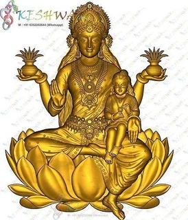 laxmi Achta intérieur Ganesha saraswati kesha keshwaart Vishnu RAM darbar shree Inde déesse art sculptures 3d print model - Mito3D