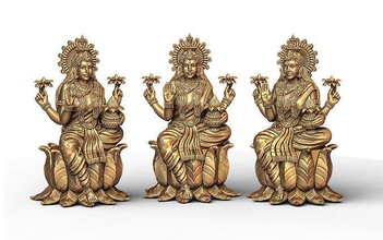 laxmi ji modello 02 ganesh 3dmodel indù santo religioso gesù ganesha cristiano bibbia sanscrito ebreo religione saraswati shivji hanuman scultura arte murti sculture 3d print model - Mito3D