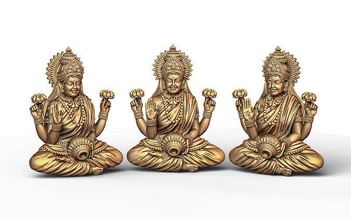 laxmi ji modell 03 ganesh 3dmodel hindu heilig religiös jesus ganesha christian bibel sanskrit jüdisch religion saraswati shivji hanuman skulptur kunst murti schmuck 3d print model - Mito3D