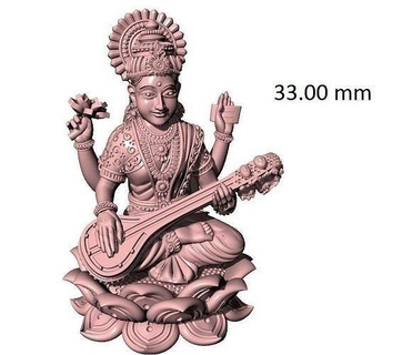 laxmi pendant ganesha gonesh god murti jewellery set hindu usa canada art sculpture statue rings diamond jewelry pendants 3d print model - Mito3D
