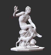 lazare 3d modèle statue of homme portant chien sculptures dieu figure personnages art mythique déesse hindouisme ganesha religiou 3d print model - Mito3D