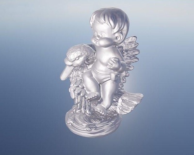 le cygne enfant animal 3dprint oie art sculptures 3d print model - Mito3D