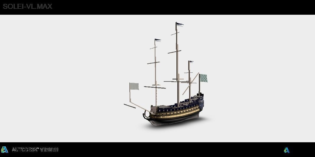 le soleil königlich schiff wasserfahrzeug raumfahrzeug marine schlachtschiff meer ozean frankreich kriegsschiff raumschiff eiffel klasse platz historisch spiele spielzeuge 3D print model - Mito3D