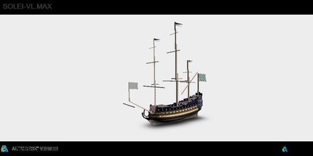 soleil reale nave moto d'acqua navicella spaziale marina militare corazzata mare oceano francia guerra navale eiffel classe spazio storico giochi giocattoli 3d print model - Mito3D