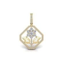 leaf pendent 3d model jewel gem engagement wedding jewellery diamond printable ring gold jewelry engagem fashion sterling white brilliant solitaire beauty rings pendants 3d print model - Mito3D