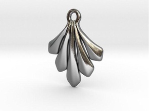 leaf shape pendant jewelry gold pendants printable silver finding 3d plant accessories charm jewelrymodel 3dprintable ornament ornamental gift forhim forher 3d print model - Mito3D