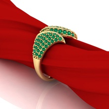 Blatt-Form-ring Schmuck ring Ringe Form Juwel Mode elegant scheint bedruckbar ist Diamant-ring Liebe Mode-ring gold Edelsteine genial Hochzeit engagement Mode-Schönheit Blatt 3d print model - Mito3D