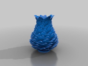 Blatt vase Haus Geschenk Dekoration Modell Innenraum detail Dekor 3d print model - Mito3D